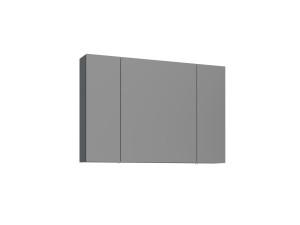Mobile da bagno con specchio "Bari 100" - 97 x 16 x 66 cm - Antracite opaco
