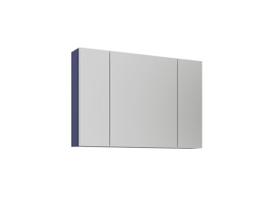Mobile da bagno con specchio "Bari 100" - 97 x 16 x 66 cm - Blu navy opaco