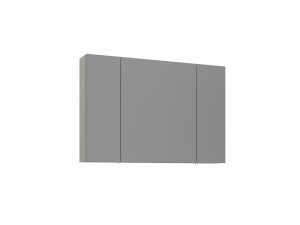Mobile da bagno con specchio "Bari 100" - 97 x 16 x 66 cm - Cashmere opaco