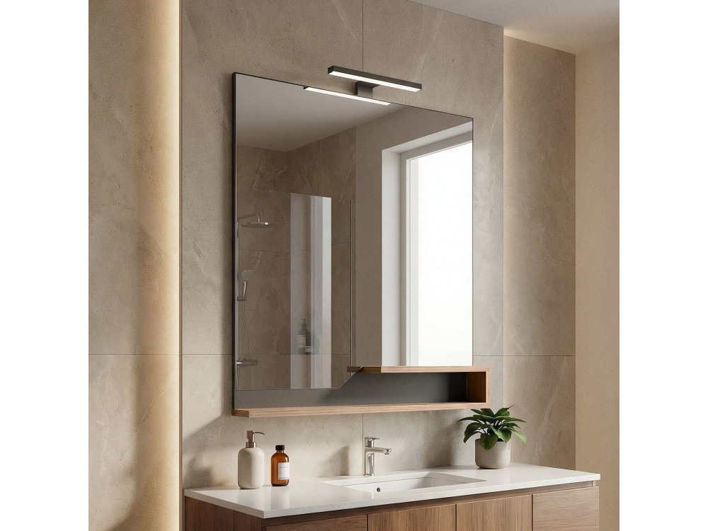 Specchio decorativo in legno "Galia 80" - 60 x 14 x 100 cm - Rovere