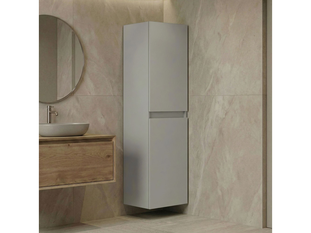 Mobile da bagno "Nest 40 v2" - 40 x 32 x 138 cm - Cashmere opaco
