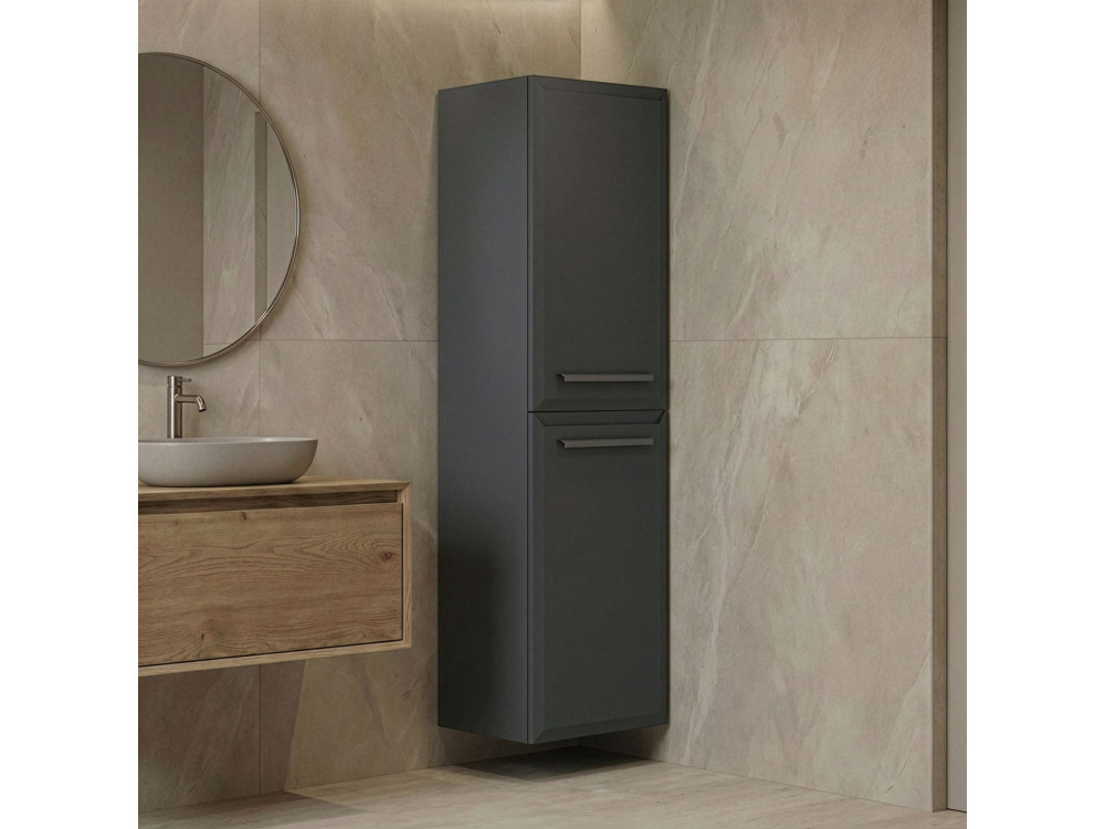 Mobile da bagno "Nuvola 40 v3" - 40 x 32 x 138 cm - Antracite