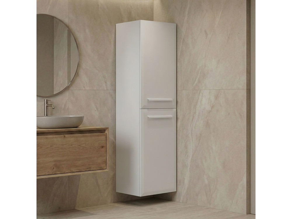 Mobile da bagno "Nuvola 40 v3" - 40 x 32 x 138 cm - Bianco