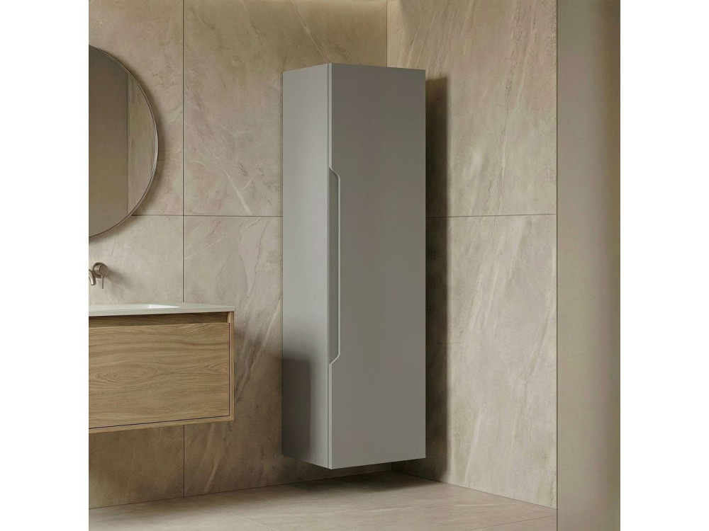 Mobile da bagno "Messina 40" - 40 x 32 x 138 cm - Cashmere opaco