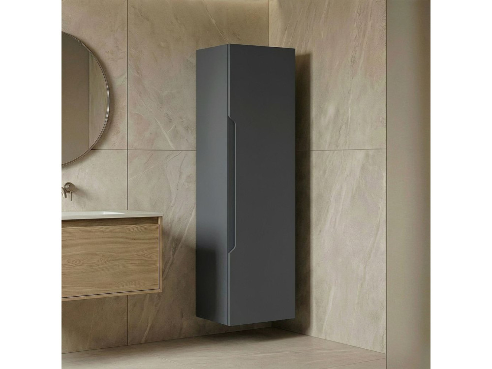 Mobile da bagno "Messina 40" - 40 x 32 x 138 cm - Antracite opaco