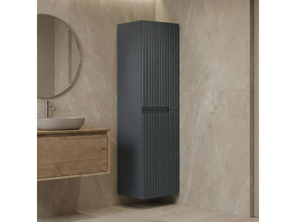 Mobile da bagno "Moonlight 40" - 40 x 27 x 138 cm - Antracite opaco