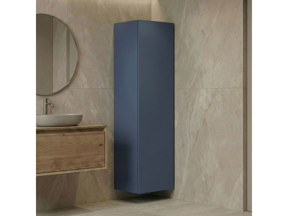 Mobile da bagno "Ferla 30" - 30 x 25 x 100 cm - Blu petrolio