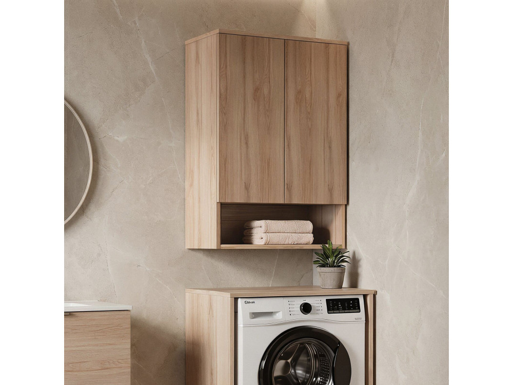Mobile da bagno "Bosco Lume 70" - 70 x 36 x 100 cm - Rovere