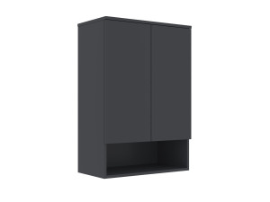 Mobile da bagno "Bosco Lume 70" - 70 x 36 x 100 cm - Antracite opaco