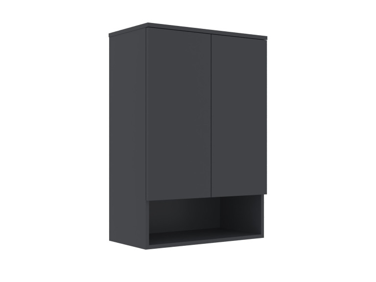 Mobile da bagno "Bosco Lume 70" - 70 x 36 x 100 cm - Antracite opaco
