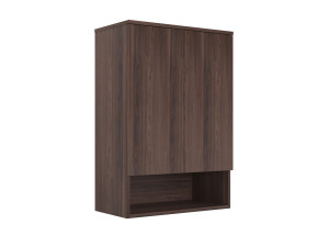 Mobile da bagno "Bosco Lume 70" - 70 x 36 x 100 cm - Noce scuro