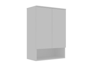 Mobile da bagno "Bosco Lume 70" - 70 x 36 x 100 cm - Bianco opaco