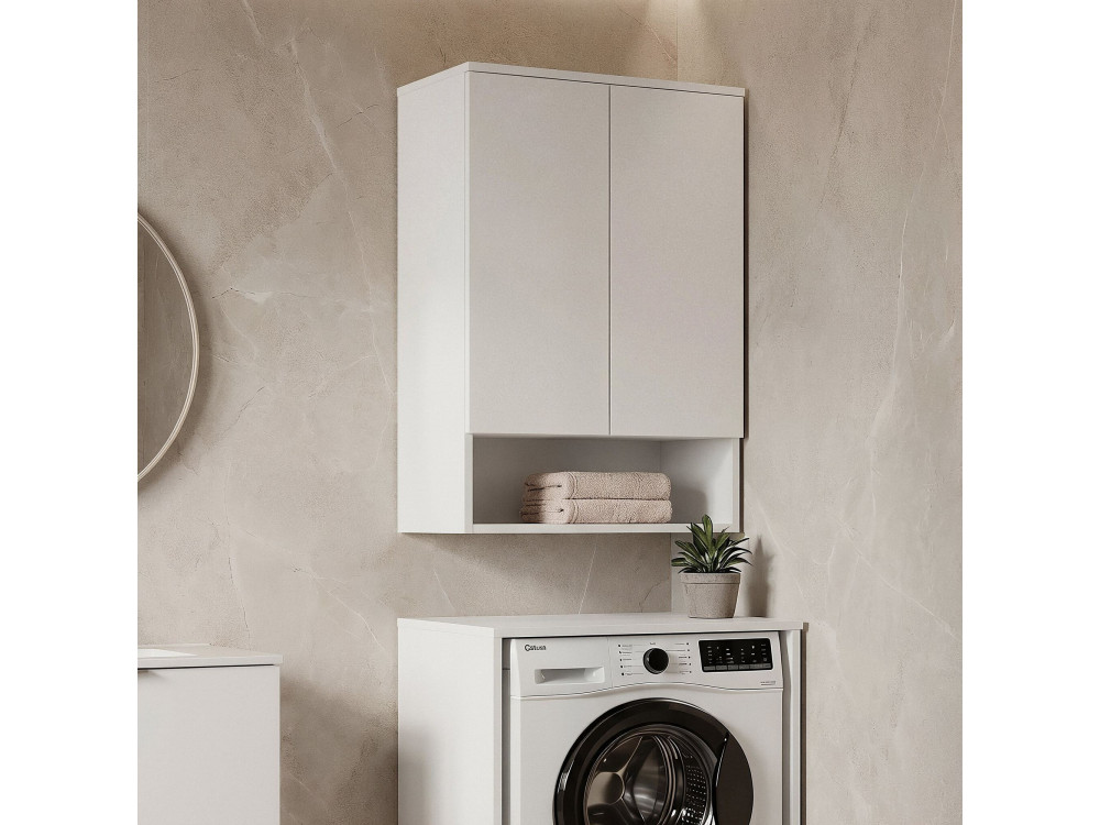 Mobile da bagno "Bosco Lume 70" - 70 x 36 x 100 cm - Bianco opaco