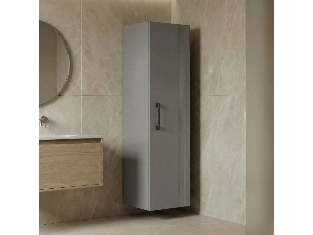 Mobile da bagno "Bari 40" - 40 x 32 x 138 cm - Cashmere opaco