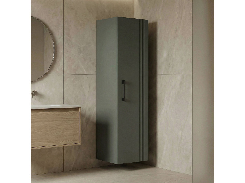 Mobile da bagno "Bari 40" - 40 x 32 x 138 cm - Verde opaco