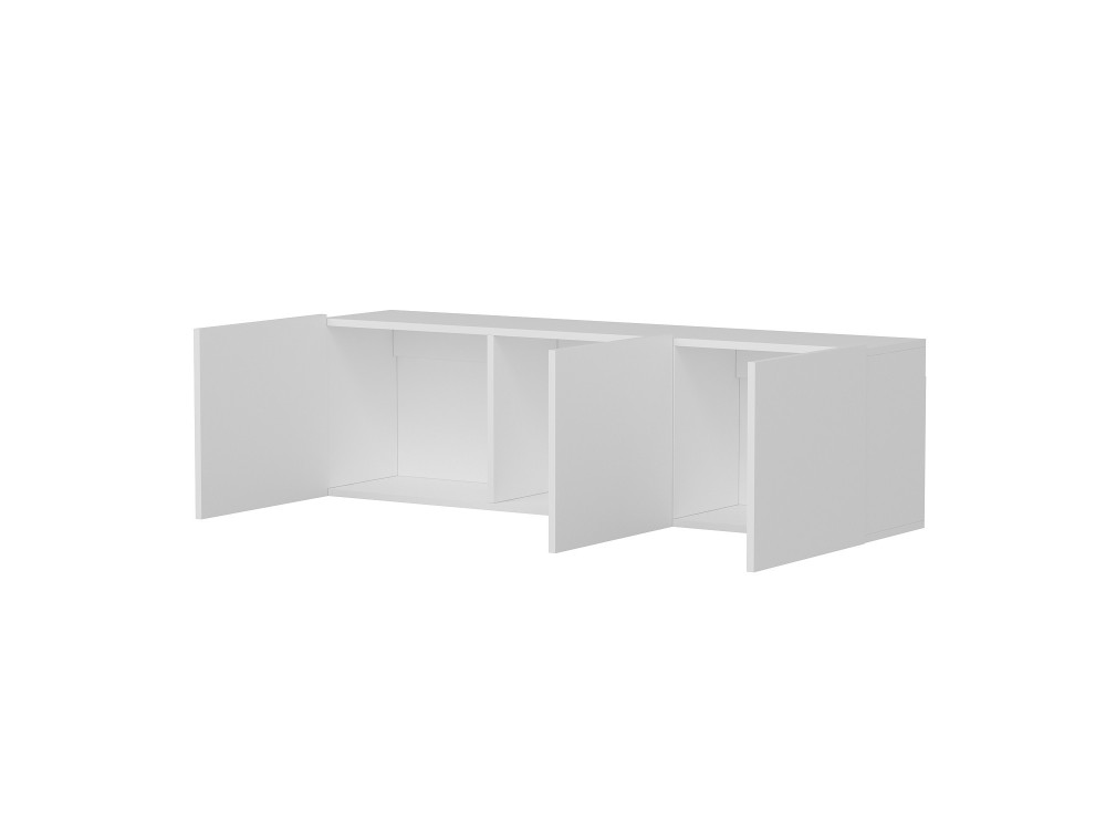 Porta TV in legno "White" - 150 x 31 x 44 cm - Bianco