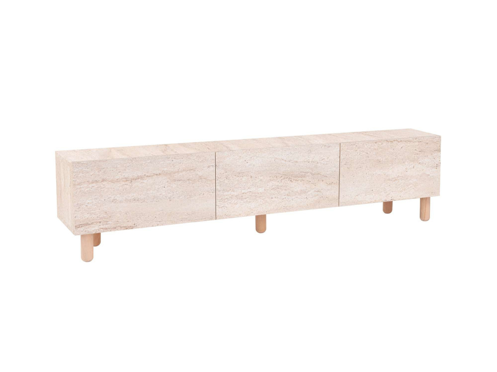 Porta TV in legno "Alvin" - 180 x 31 x 42 cm - Beige