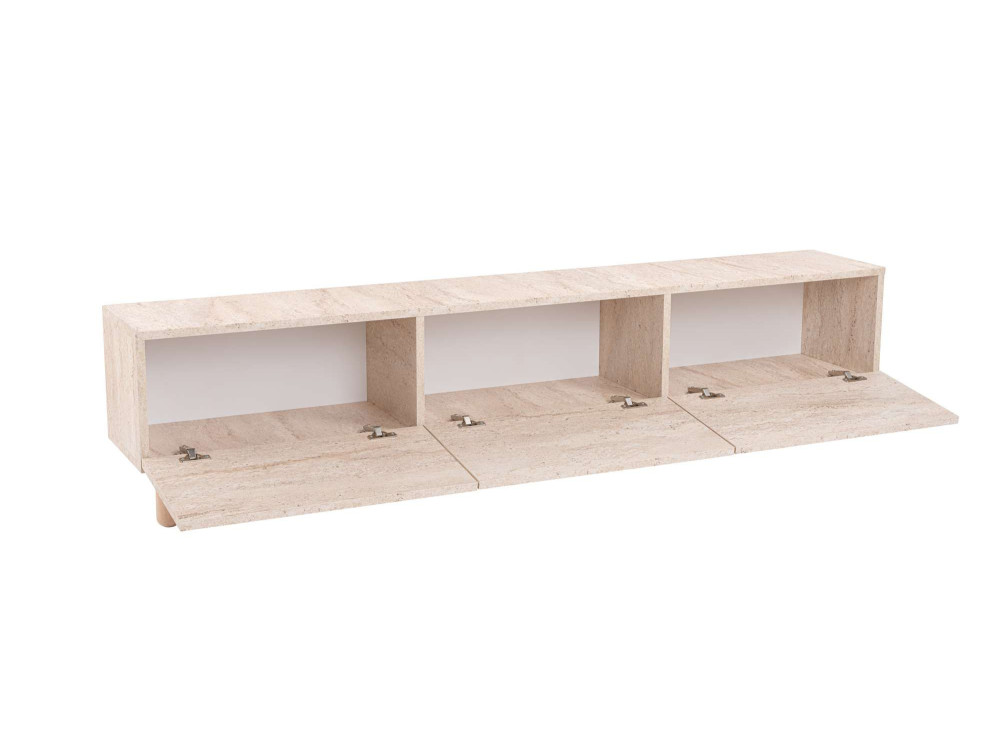 Porta TV in legno "Alvin" - 180 x 31 x 42 cm - Beige