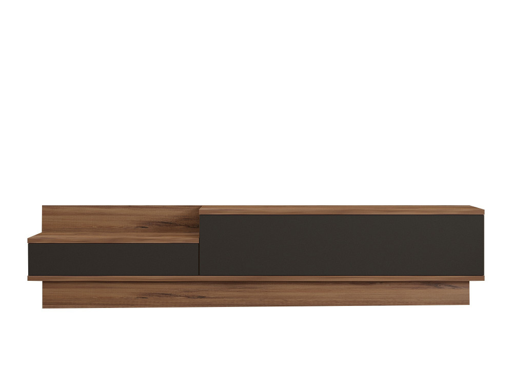 Porta TV in legno "Asir" - 160 x 35 x 35 cm - Marrone