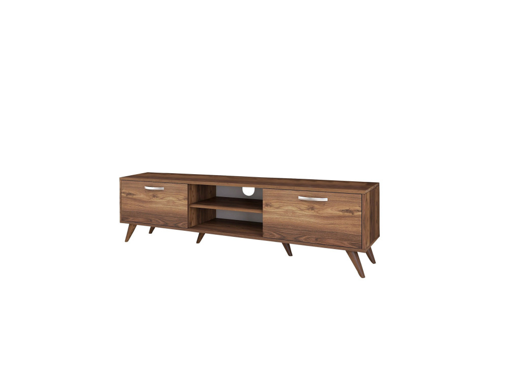 Porta TV in legno "Atik" - 180 x 35 x 48 cm - Marrone