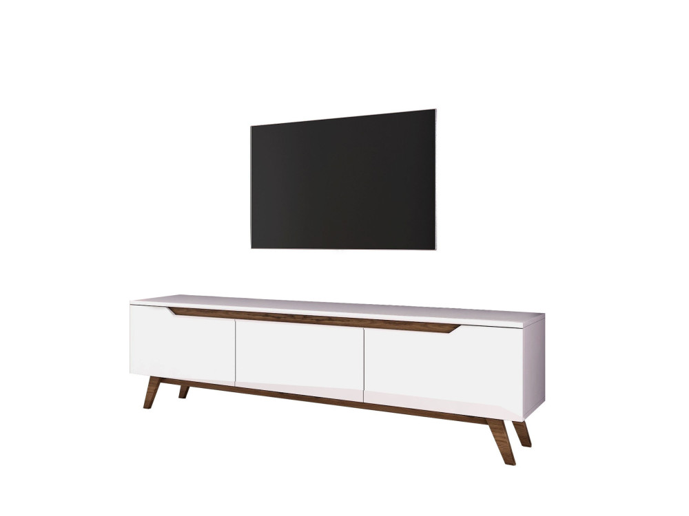 Porta TV in legno "Digi" - 180 x 35 x 48 cm - Marrone