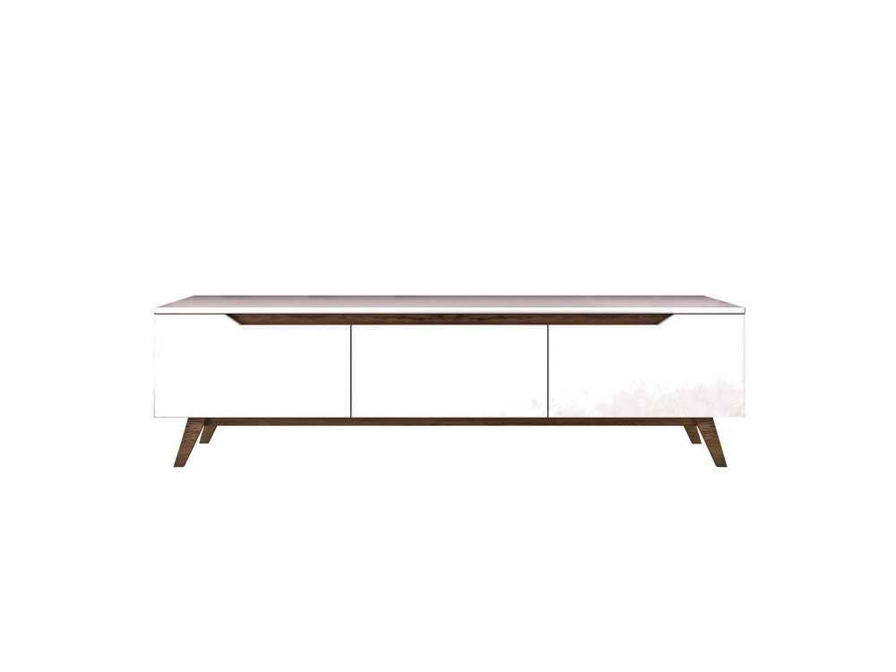 Porta TV in legno "Digi" - 180 x 35 x 48 cm - Marrone