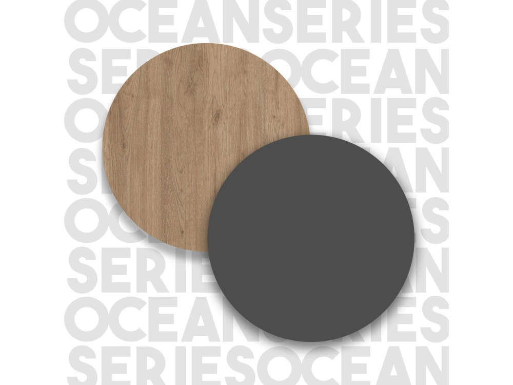 Consolle in legno "Calvin" con specchio - 100 x 30 x 76 cm - Marrone