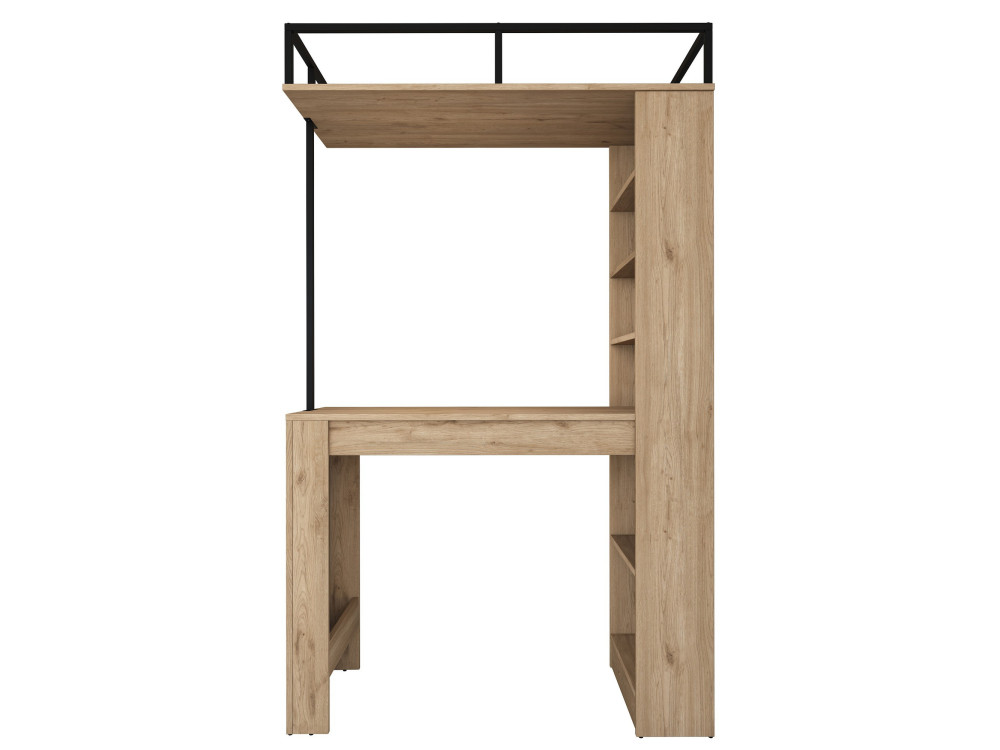 Tavolo da pranzo in legno "Jacob" con ripiani - 120 x 56 x 199 cm - Marrone