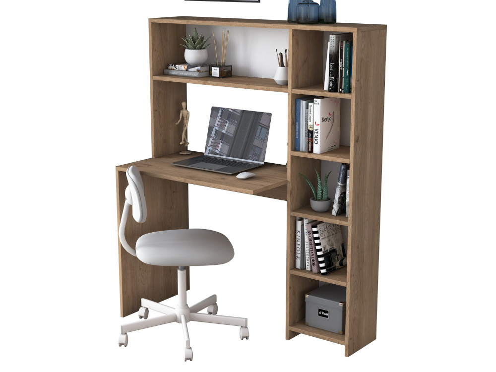Scrivania in legno "Haham" 113 x 40 x 142 cm - Rovere