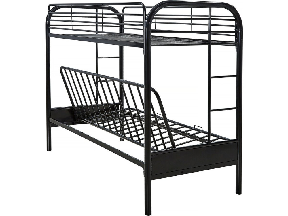 Letto a castello POLO - Metallo - Nero