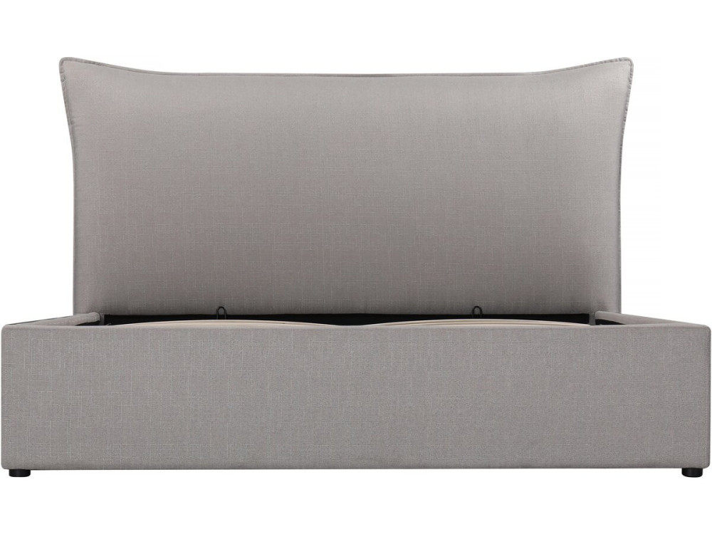 Letto con contenitore matrimoniale "Megeve" da 140 x 200 cm - Grigio