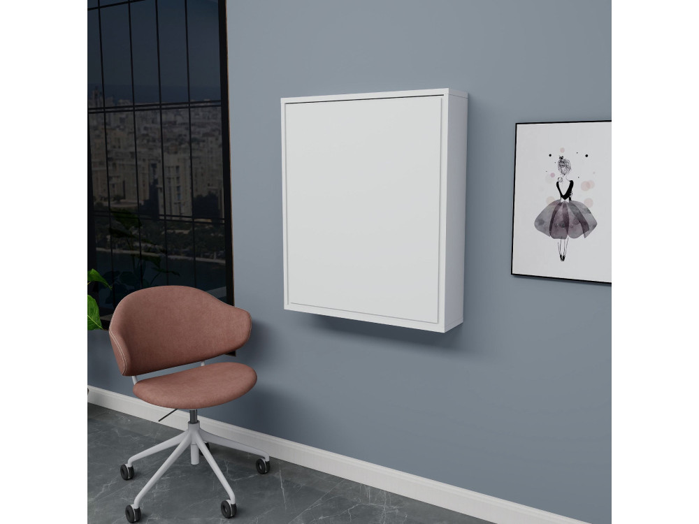 Tavolo da trucco in legno "Sedir" - 90 x 59 x 74 cm - Bianco