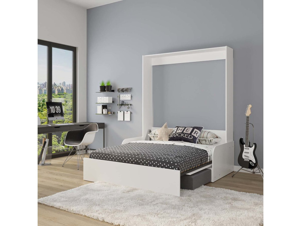 NYD SOFA 5" letto a scomparsa - 160 X 200 cm - Bianco