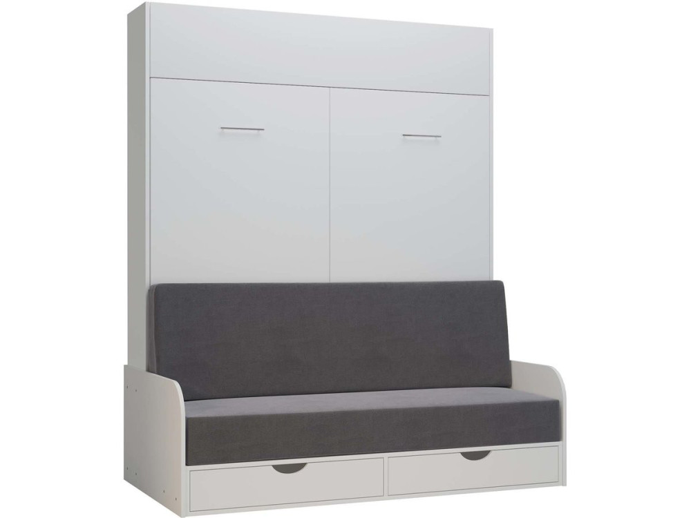 NYD SOFA 5" letto a scomparsa - 160 X 200 cm - Bianco