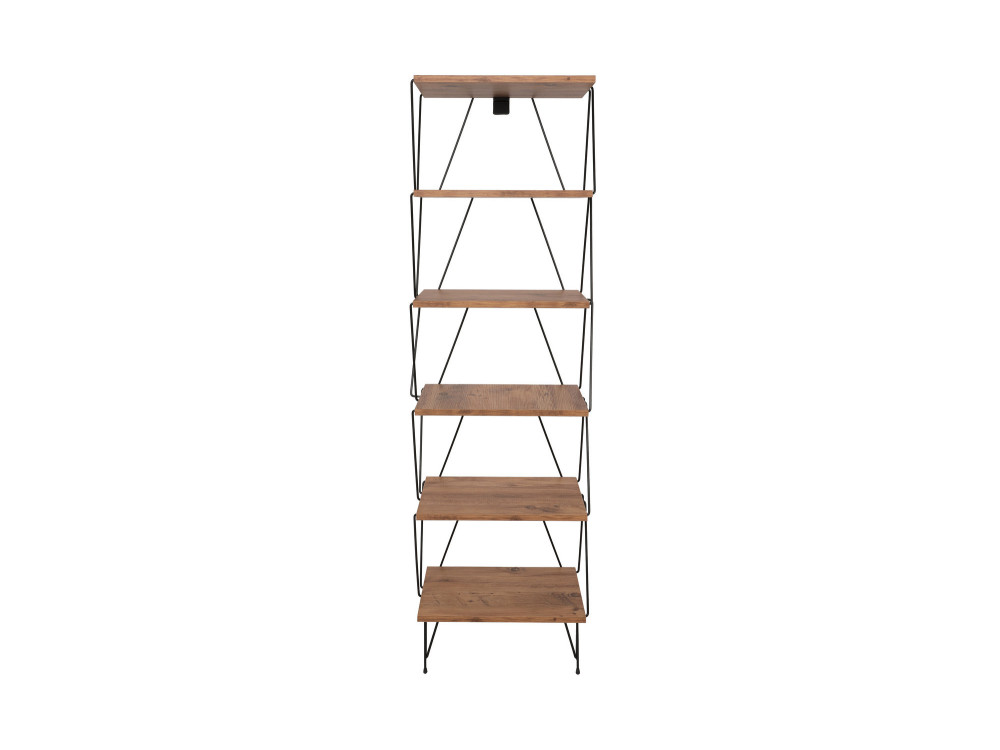 Libreria in legno "Balaban" - 46 x 30 x 165 cm - Marrone