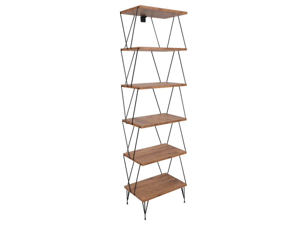 Libreria in legno "Balaban" - 46 x 30 x 165 cm - Marrone