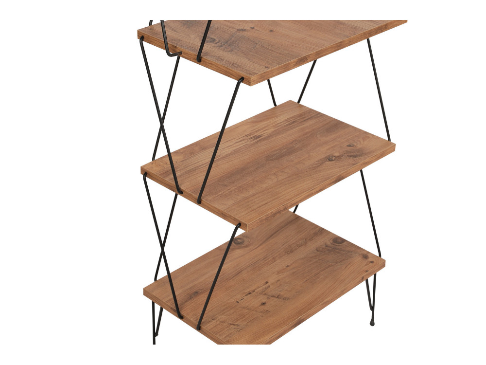 Libreria in legno "Balaban" - 46 x 30 x 165 cm - Marrone