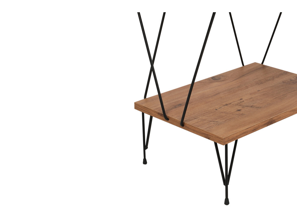 Libreria in legno "Balaban" - 46 x 30 x 165 cm - Marrone