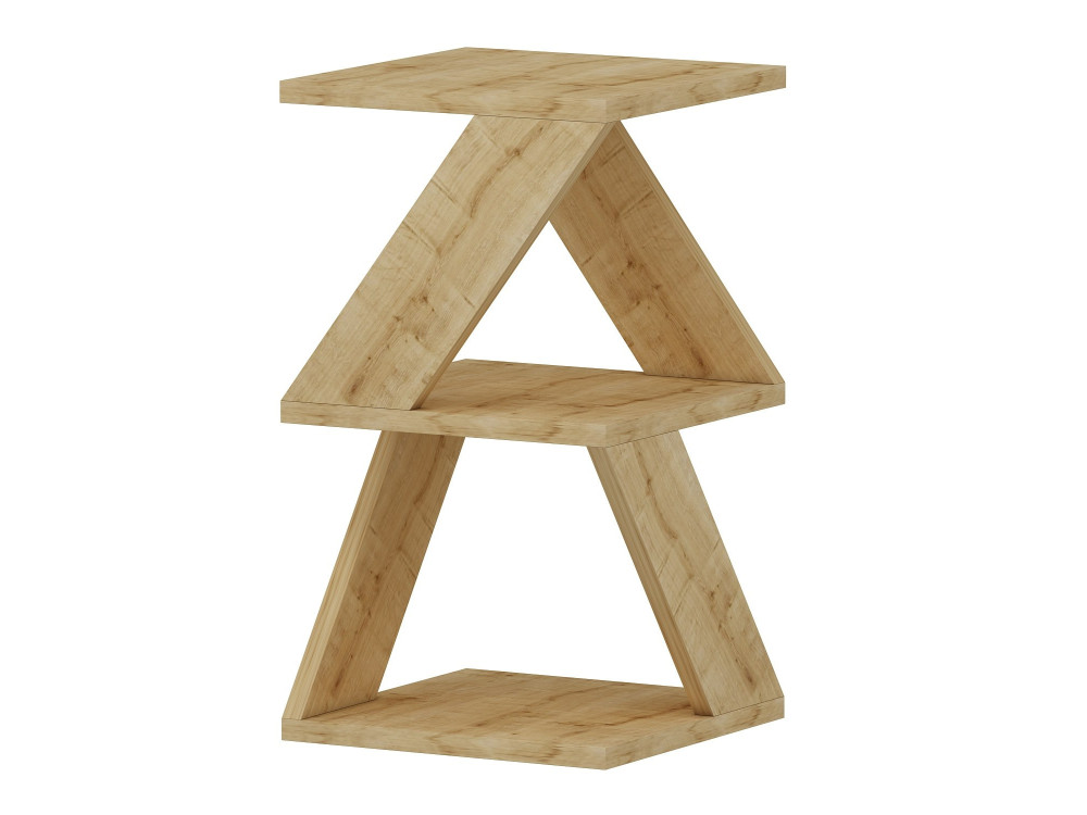 Tavolino laterale in legno "Albeni" - 30 x 30 x 50 cm - Rovere Zaffiro
