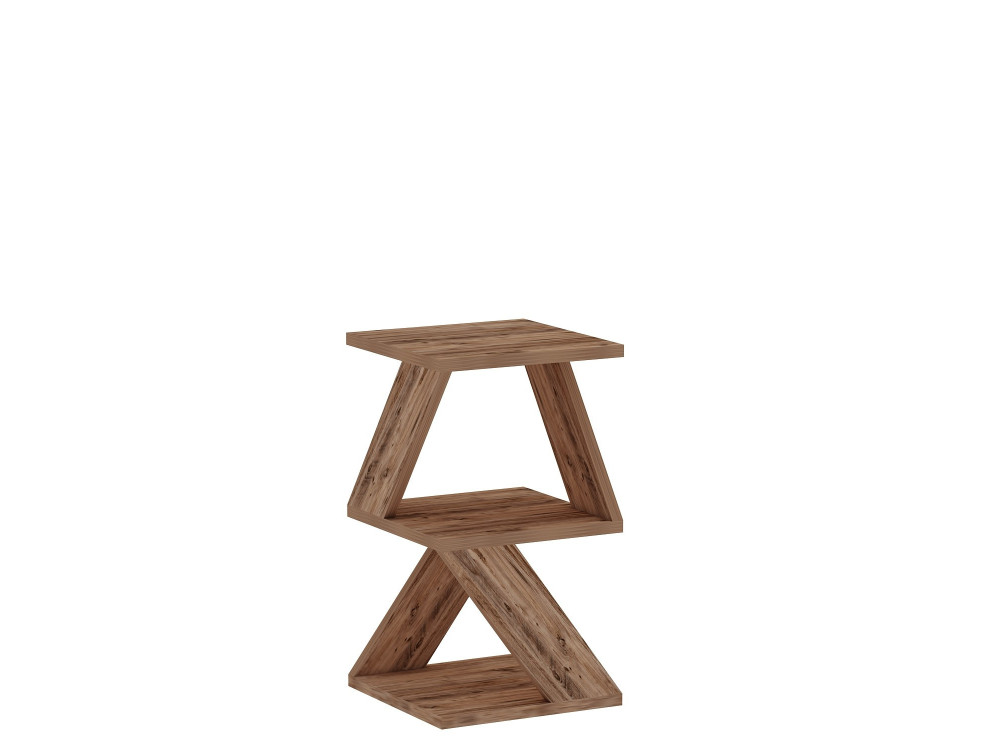 Tavolino laterale in legno "Albeni" - 29 x 29 x 54 cm - Pino atlantico