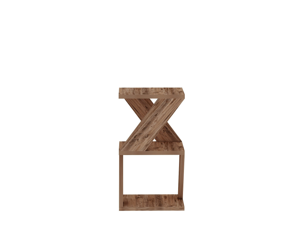 Tavolino laterale in legno "Albeni" - 29 x 29 x 54 cm - Pino atlantico