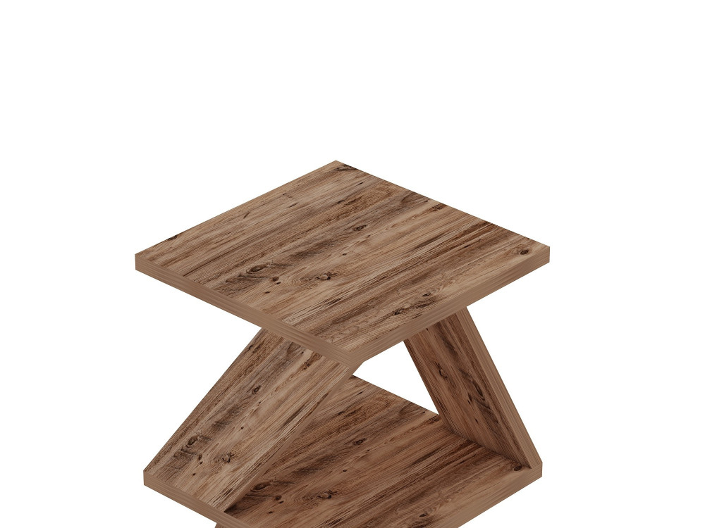 Tavolino laterale in legno "Albeni" - 29 x 29 x 54 cm - Pino atlantico