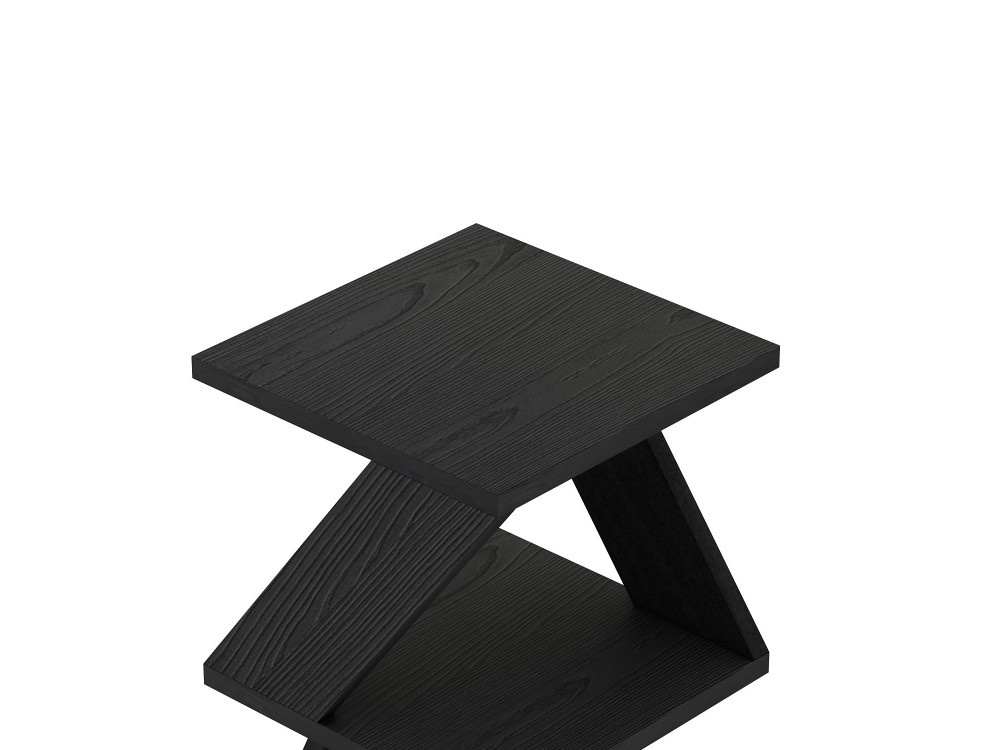 Tavolino in legno "Albeni" - 30 x 30 x 54 cm - Nero