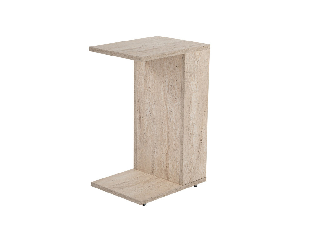 Tavolino in legno "Filinta" - 30 x 40 x 63 cm - Travertino