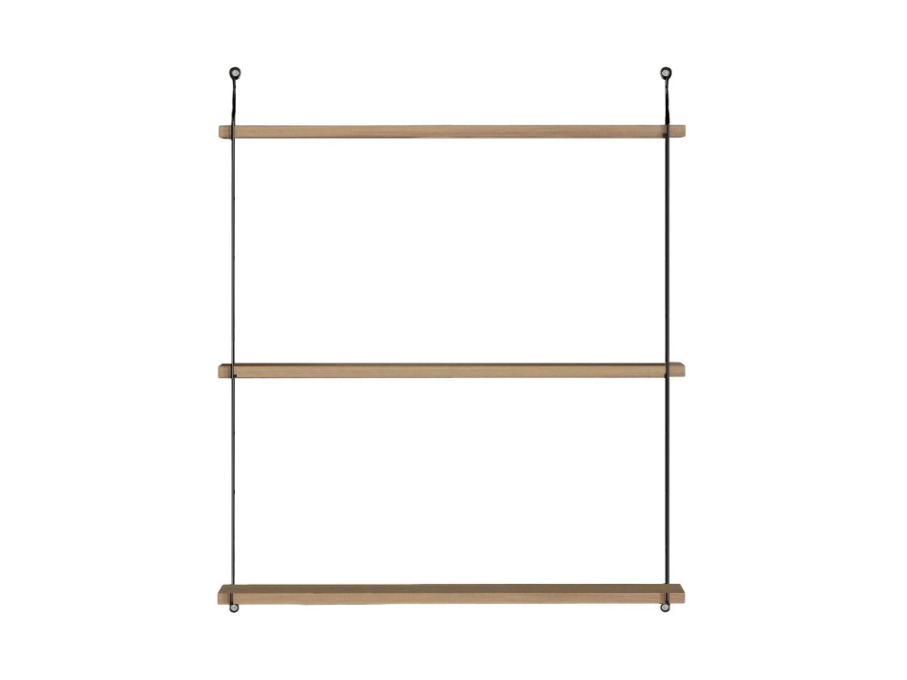 Mensola da parete in legno "Armoni" - 72 x 20 x 85 cm - Noce