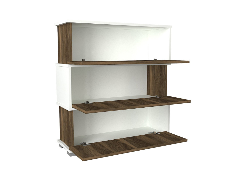 Scarpiera in legno "Napolyon" - 90 x 30 x 93 cm - Marrone