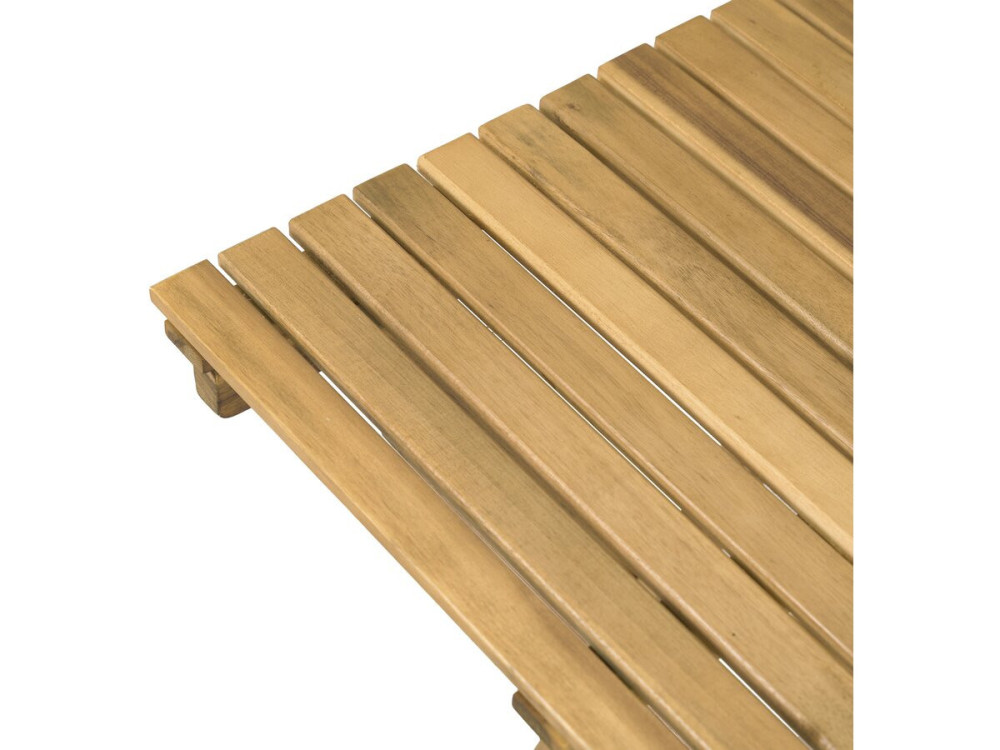 Set tavolo e sedie da giardino in legno "Aldo" - 2 posti - Marrone