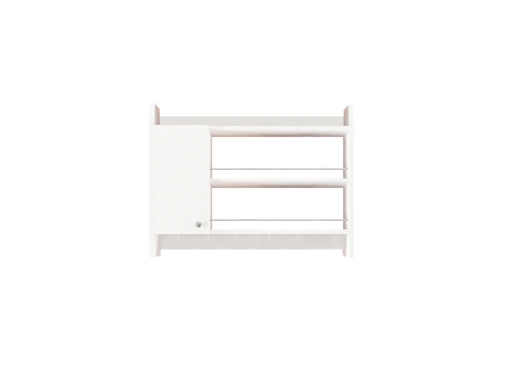 Scaffale da cucina in legno "Knerr" - 85 x 13 x 65 cm - Bianco