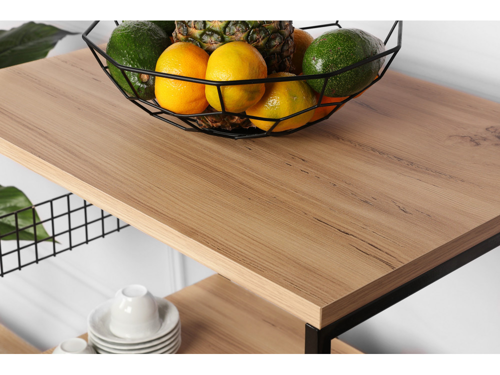 Armadio multiuso in legno "Anemon" - 60 x 45 x 124 cm - Marrone