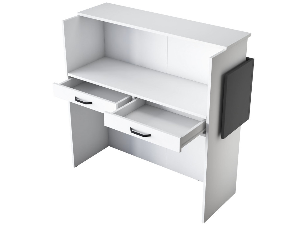 Tavolo da ricevimento in legno "Mona" - 110 x 40 x 110 cm - Bianco